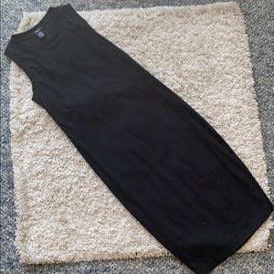 Ribbed midi body con dress